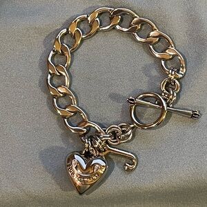 Silver Juicy Couture 7” Bracelet